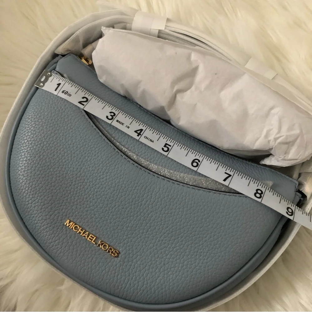 Michael Kors Dover Small Leather Crossbody Bag - Picture 10 of 13